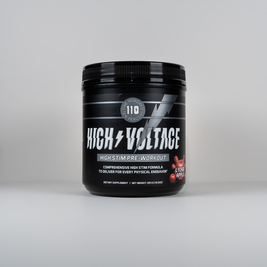 High Voltage High Stim Pre Workout tub